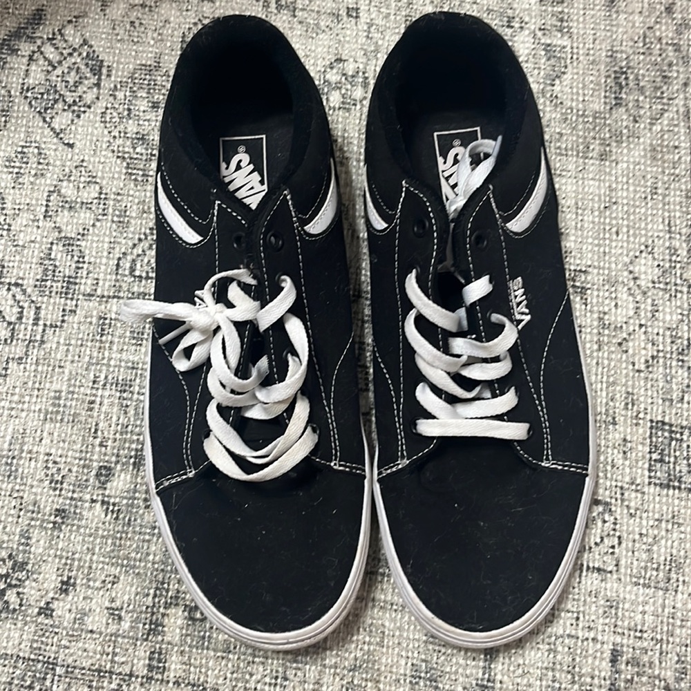 Black and white vans